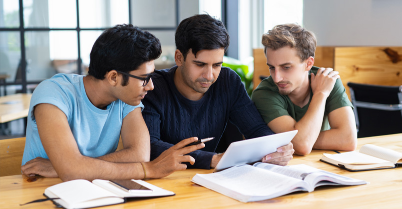 IELTS Exam students.