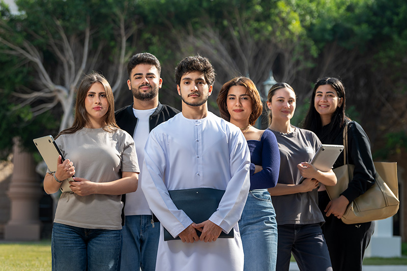 Students study in dubai.